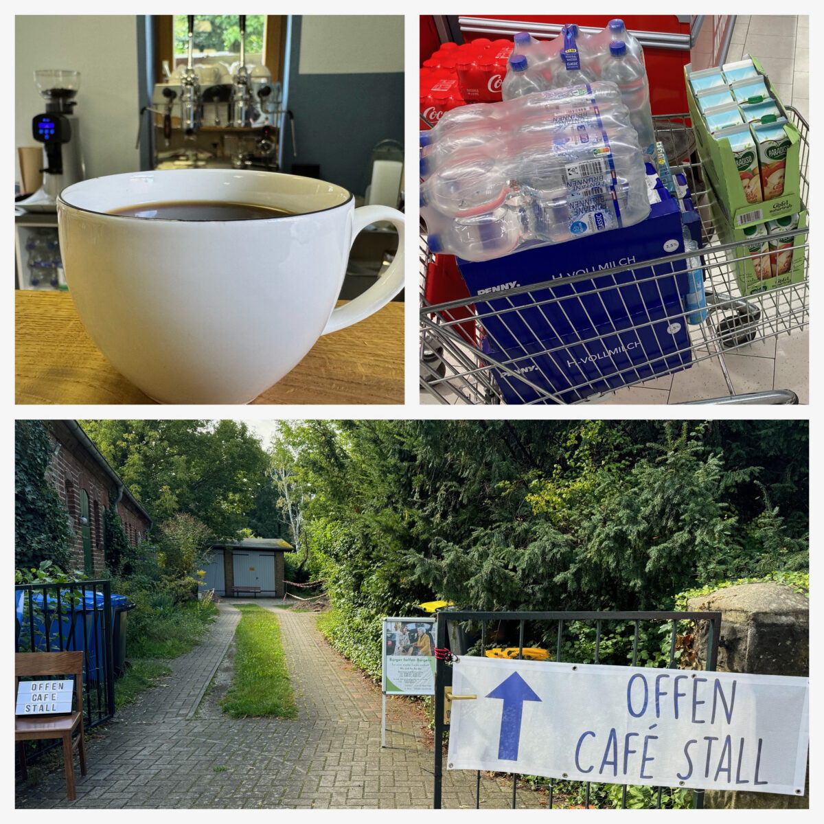 Café Stall öffnet für den Kunstmarkt & Kirchenführungen