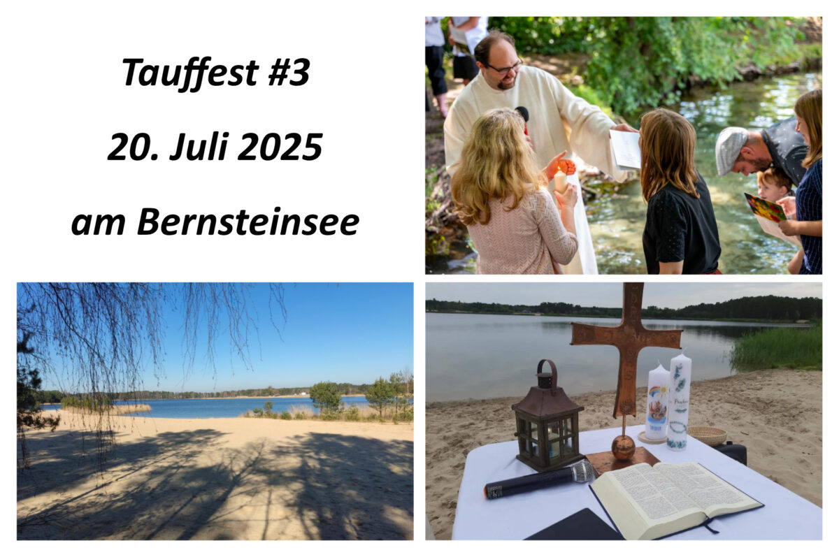 Sonntag ist wieder Tauffest!