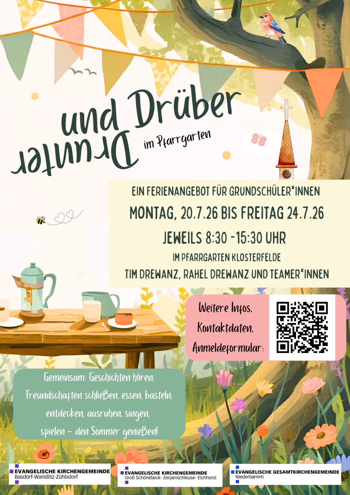 Drunter und Drüber im Pfarrgarten Klosterfelde