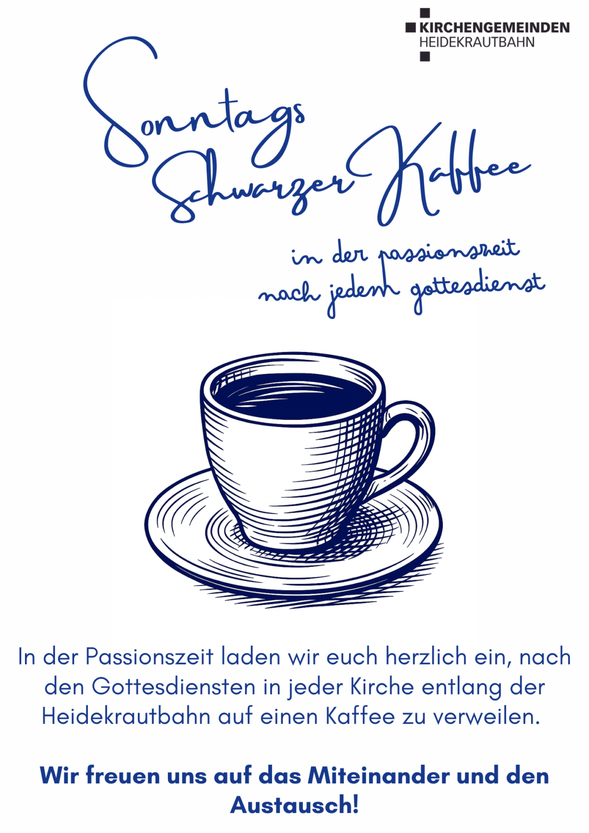 Schwarzer Kaffee in der Passionszeit