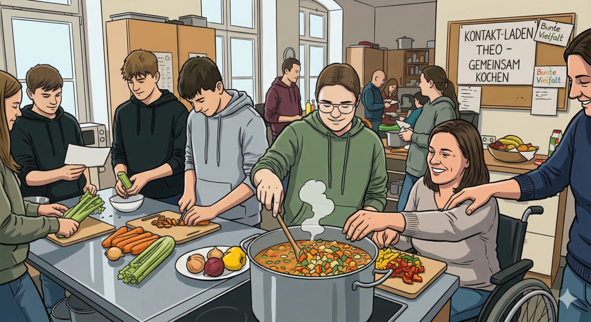 Mit anderen Augen sehen: Konfis erleben Inklusion hautnah im „Theo“