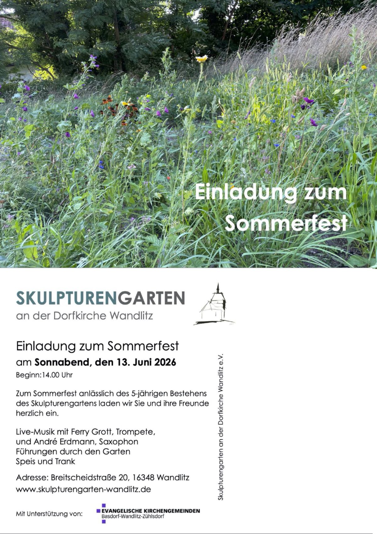 Einladung zum Sommerfest des Skulpturengartens